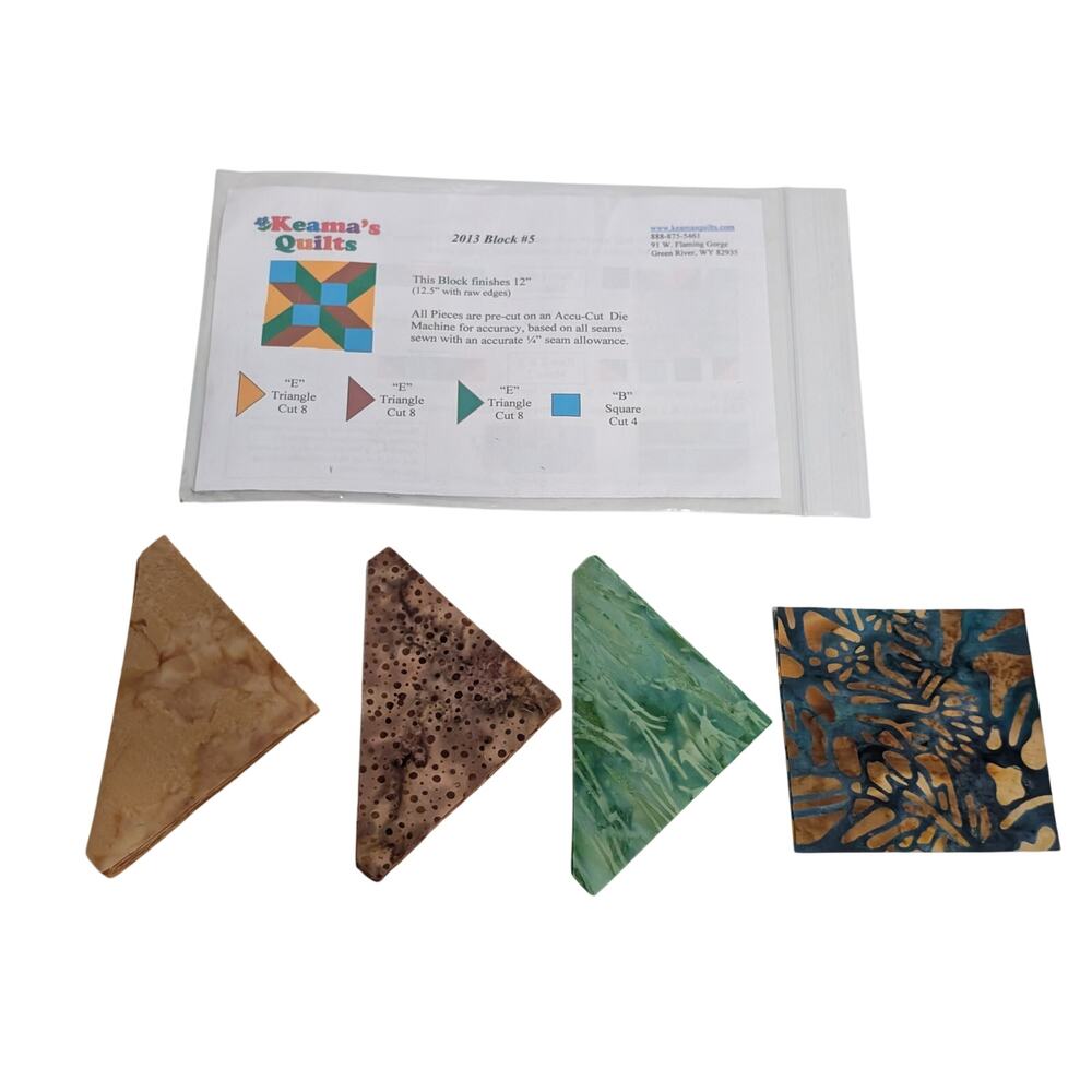 Precut Mini Quilt Kit or Quilt Block - Precut via Accuquilt by Keama's Quilts
